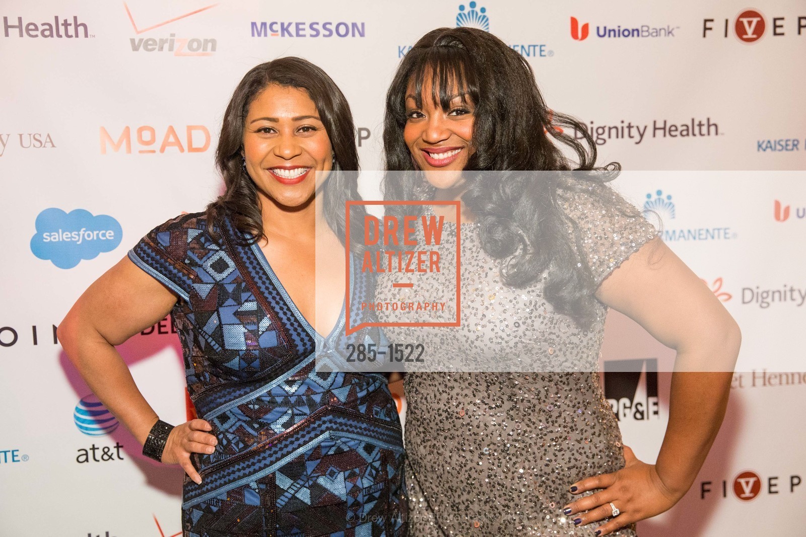 London Breed, Amber Logan, 2016 MoAD GALA, SF MOMA. 151 Third Street, October 22nd, 2016, Photo #285-1522 London Breed, Amber Logan, Photo #285-1522