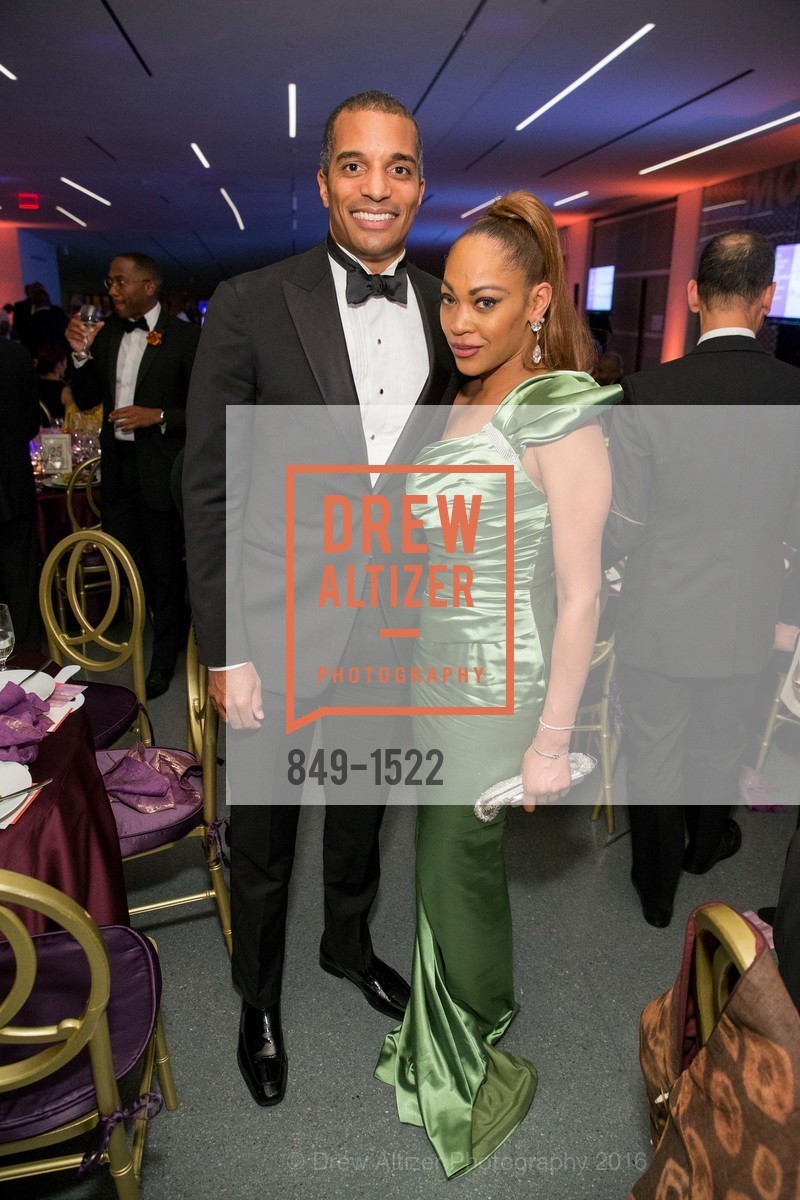 Yusef Freeman, Amanda Wright, 2016 MoAD GALA, SF MOMA. 151 Third Street, October 22nd, 2016, Photo #849-1522 Yusef Freeman, Amanda Wright, Photo #849-1522