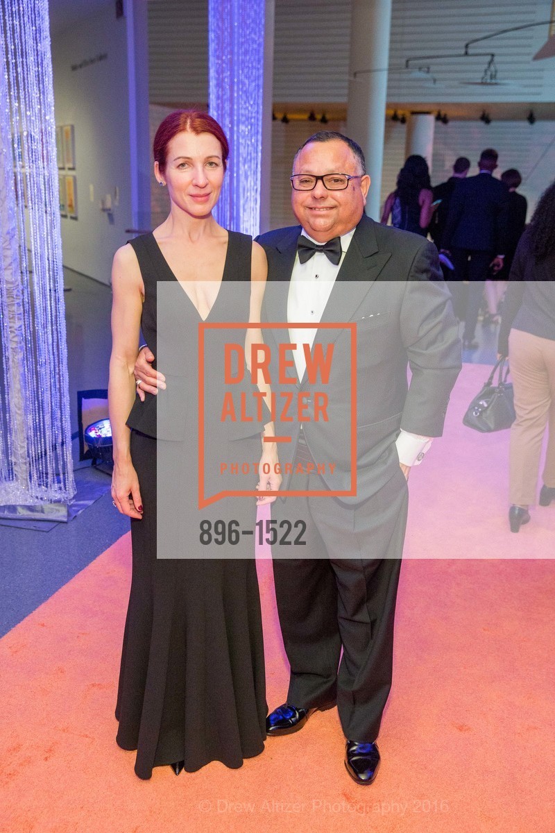 Natalia Krylova, Fred Naranjo, 2016 MoAD GALA, SF MOMA. 151 Third Street, October 22nd, 2016, Photo #896-1522 Natalia Krylova, Fred Naranjo, Photo #896-1522