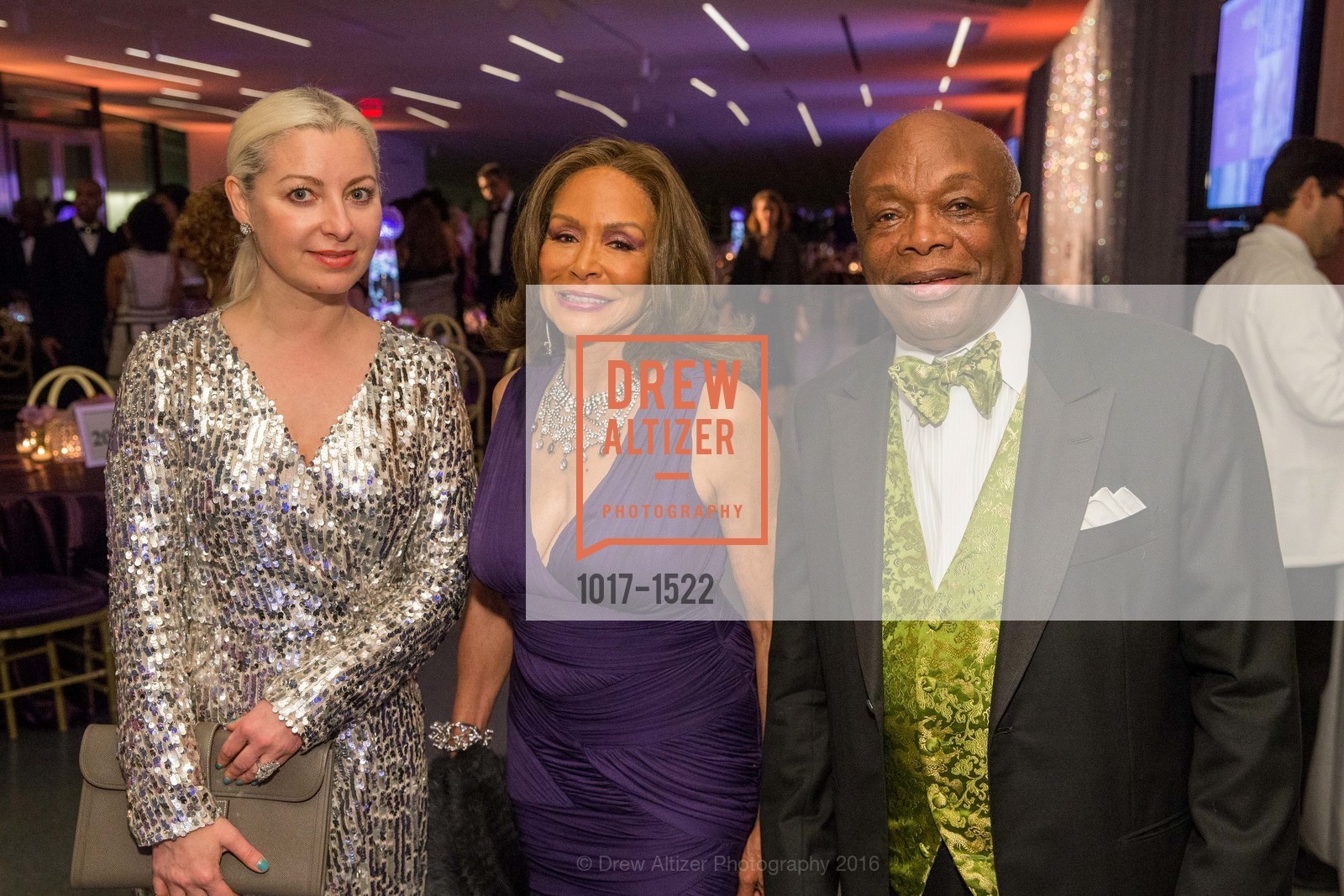 Sonya Molodetskaya, Freda Payne, Willie Brown, 2016 MoAD GALA, SF MOMA. 151 Third Street, October 22nd, 2016, Photo #1017-1522 Sonya Molodetskaya, Freda Payne, Willie Brown, Photo #1017-1522