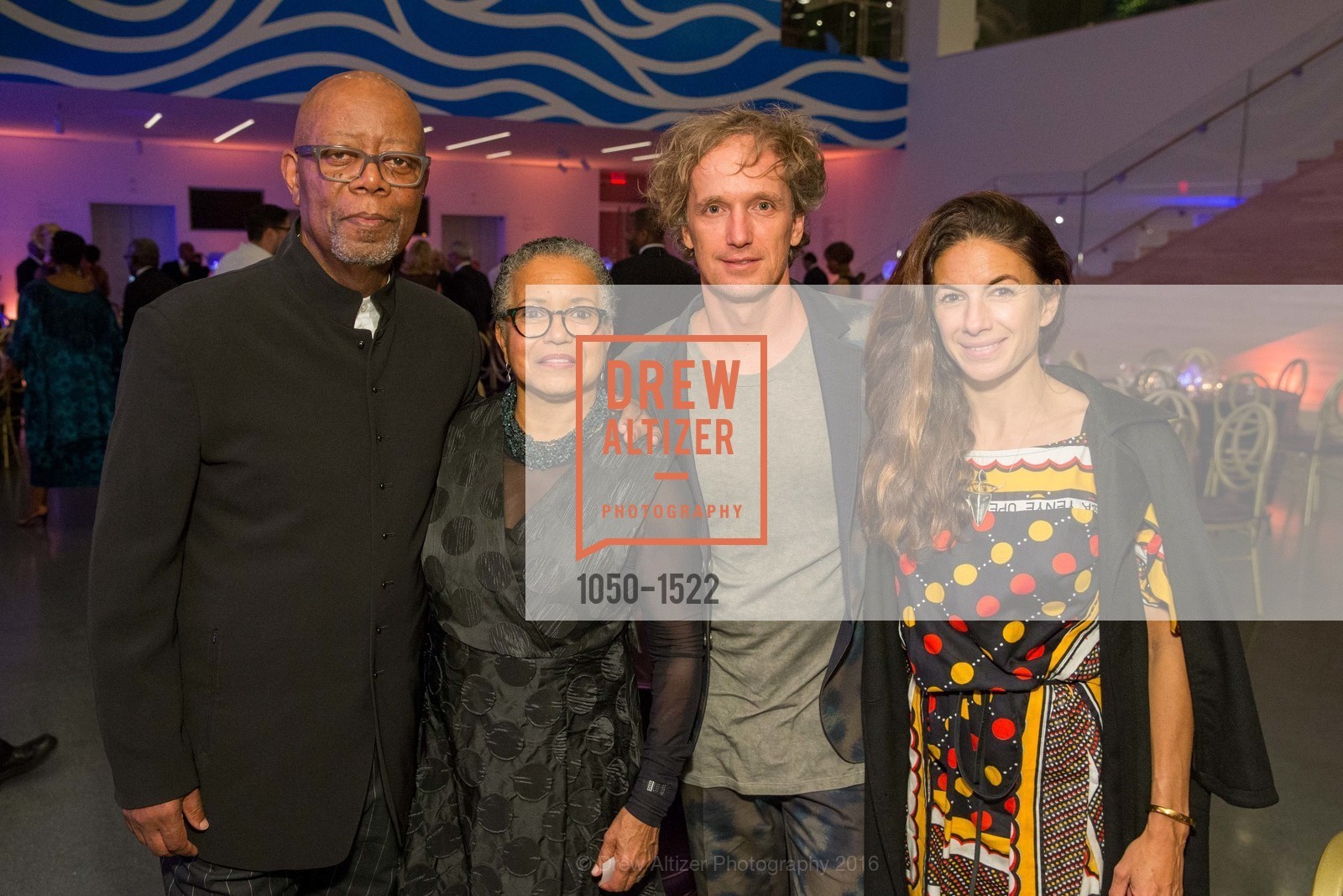 Charles Ward, Cheryl Ward, Yves Behar, Sabrina Buell, 2016 MoAD GALA, SF MOMA. 151 Third Street, October 22nd, 2016, Photo #1050-1522 Charles Ward, Cheryl Ward, Yves Behar, Sabrina Buell, Photo #1050-1522