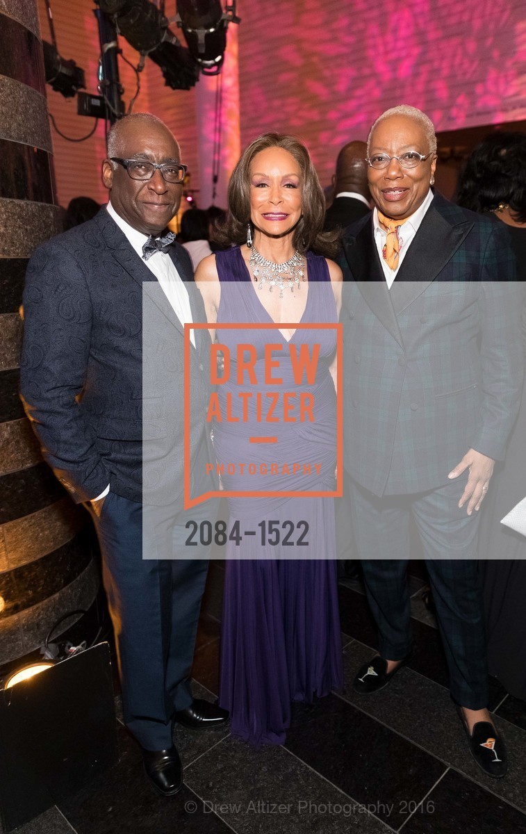 Michael Warr, Freda Payne, Linda Harrison, 2016 MoAD GALA, SF MOMA. 151 Third Street, October 22nd, 2016, Photo #2084-1522 Michael Warr, Freda Payne, Linda Harrison, Photo #2084-1522