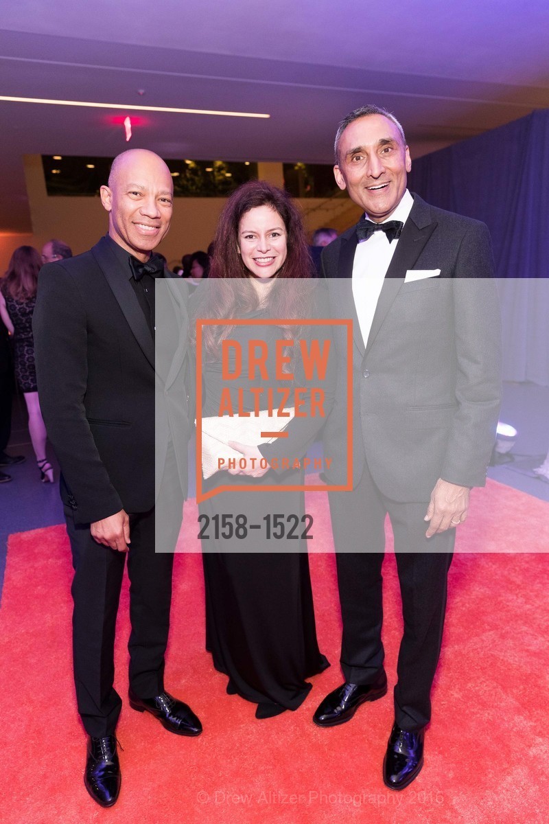 Ken McNelly, Glenda Swetman, Inder Dhillon, 2016 MoAD GALA, SF MOMA. 151 Third Street, October 22nd, 2016, Photo #2158-1522 Ken McNelly, Glenda Swetman, Inder Dhillon, Photo #2158-1522