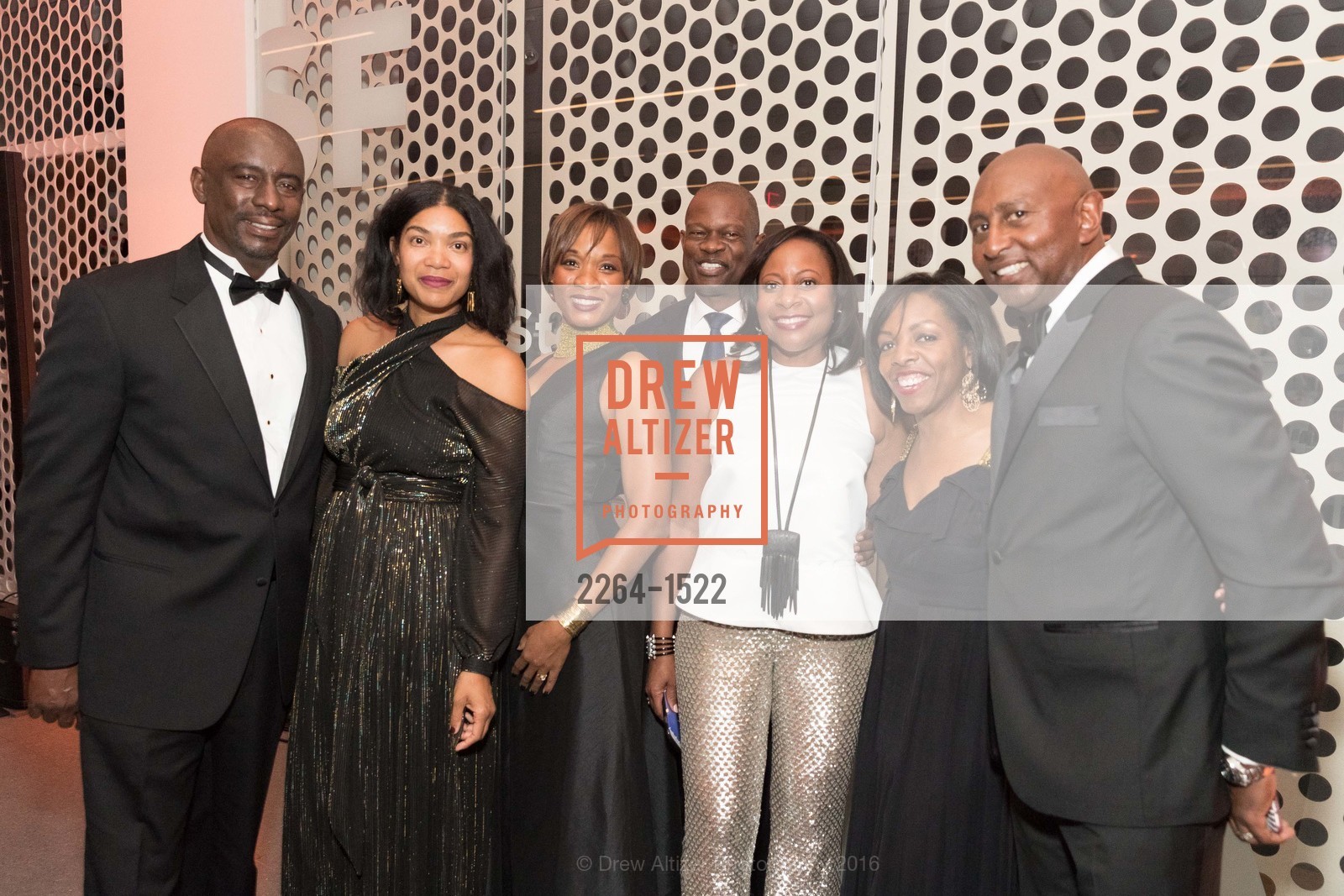 Keith Duncan, Sherri McMullen, Millicent Cox Edwards, Carl Washington, Robin Washington, Lillian Samuel, Mark Page, 2016 MoAD GALA, SF MOMA. 151 Third Street, October 22nd, 2016, Photo #2264-1522 Keith Duncan, Sherri McMullen, Millicent Cox Edwards, Carl Washington, Robin Washington, Lillian Samuel, Mark Page, Photo #2264-1522