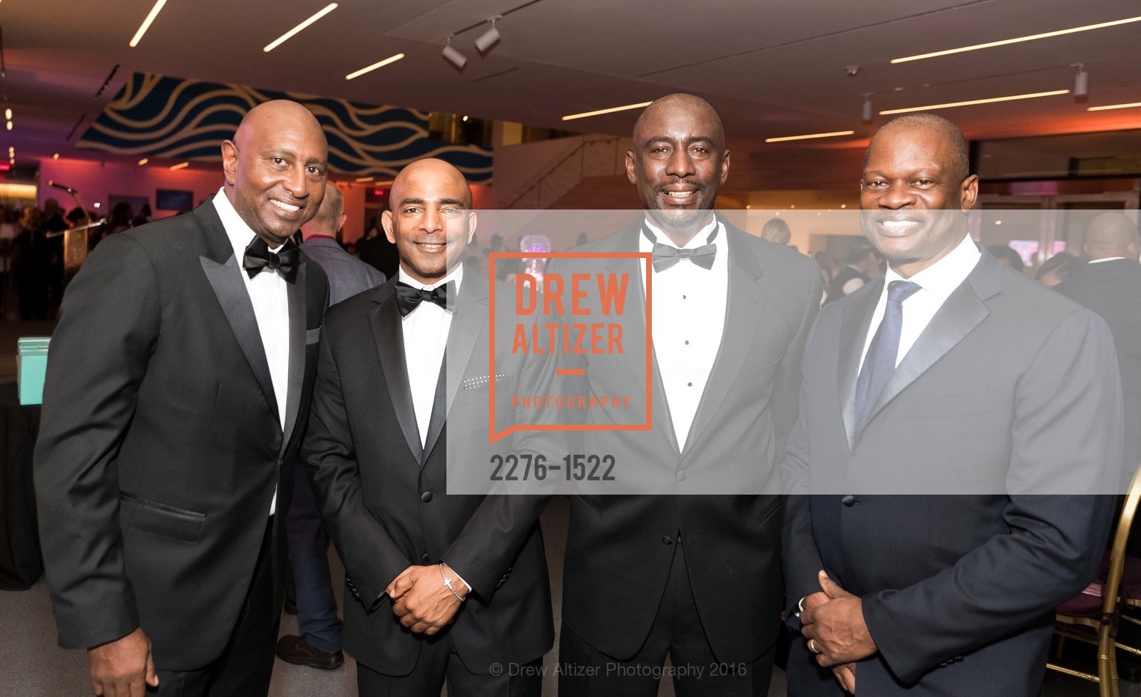 Mark Page, Steve Bowdry, Keith Duncan, Carl Washington, 2016 MoAD GALA, SF MOMA. 151 Third Street, October 22nd, 2016, Photo #2276-1522 Mark Page, Steve Bowdry, Keith Duncan, Carl Washington, Photo #2276-1522