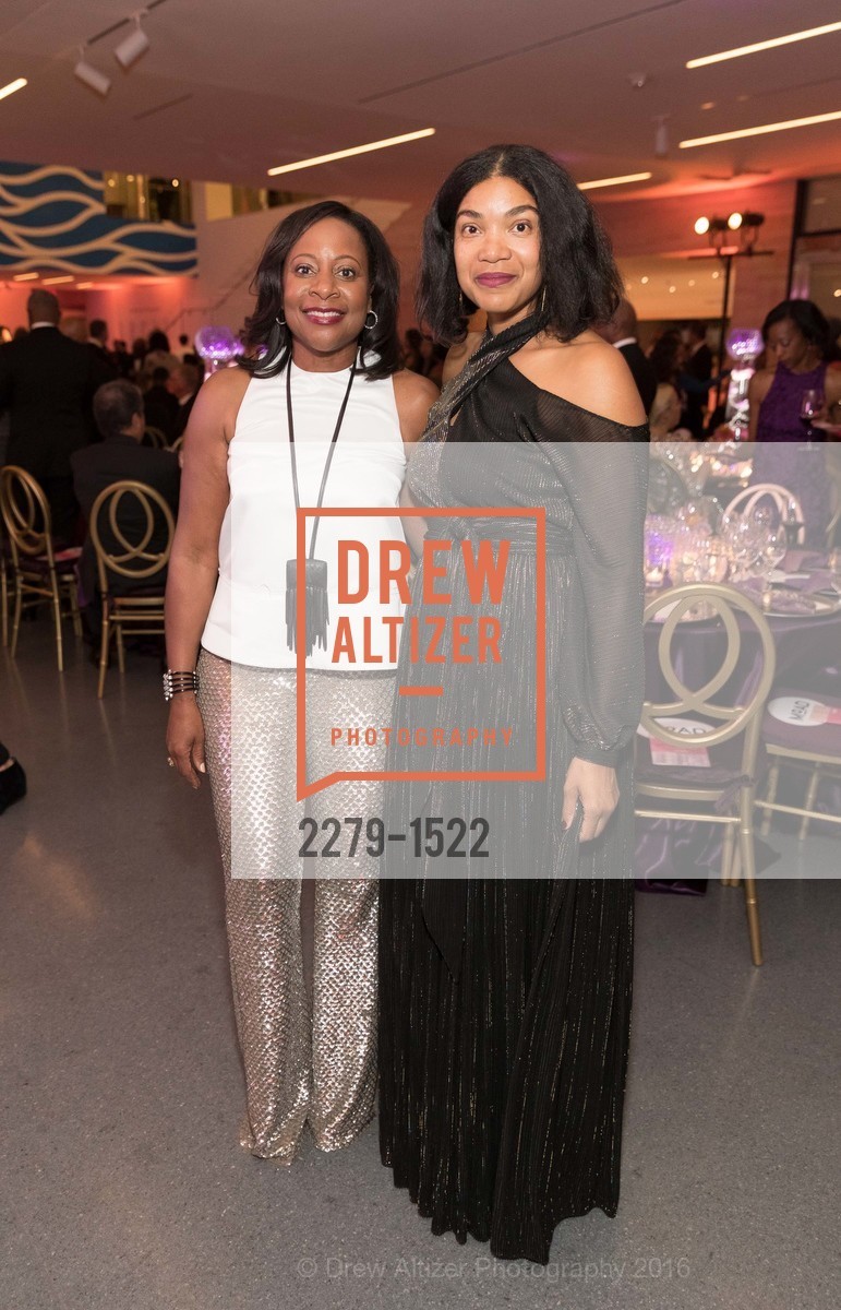 Robin Washington, Sherri McMullen, 2016 MoAD GALA, SF MOMA. 151 Third Street, October 22nd, 2016, Photo #2279-1522 Robin Washington, Sherri McMullen, Photo #2279-1522