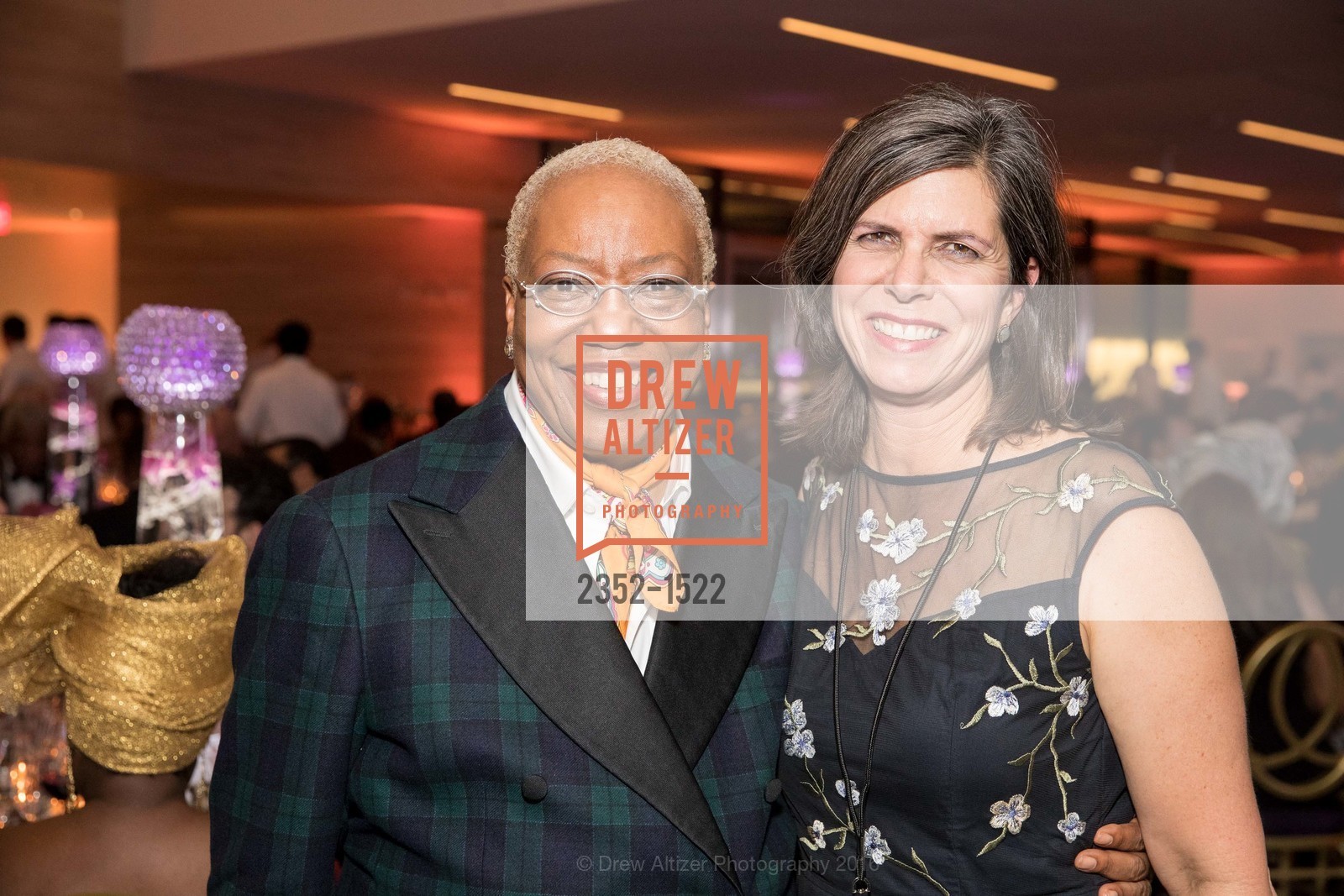 Linda Harrison, Elizabeth Gessel, 2016 MoAD GALA, SF MOMA. 151 Third Street, October 22nd, 2016, Photo #2352-1522 Linda Harrison, Elizabeth Gessel, Photo #2352-1522