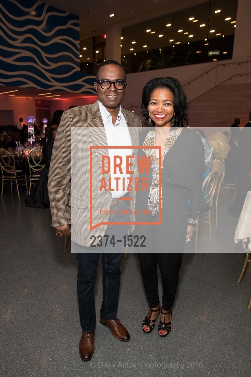 Robert Bradley, Denise Bradley Tyson, 2016 MoAD GALA, SF MOMA. 151 Third Street, October 22nd, 2016, Photo #2374-1522 Robert Bradley, Denise Bradley Tyson, Photo #2374-1522