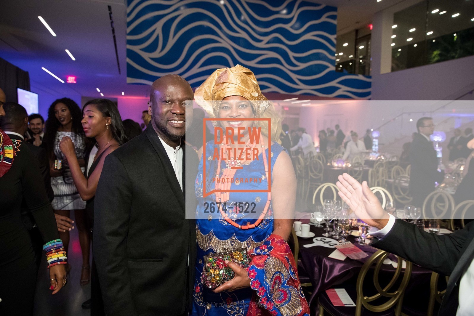 David Adjaye, Vicki Hughes, 2016 MoAD GALA, SF MOMA. 151 Third Street, October 22nd, 2016, Photo #2674-1522 David Adjaye, Vicki Hughes, Photo #2674-1522