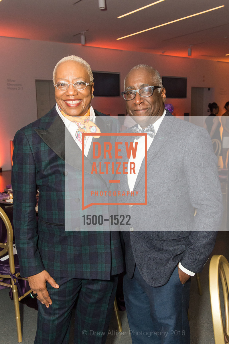 Linda Harrison, Michael Warr, 2016 MoAD GALA, SF MOMA. 151 Third Street, October 22nd, 2016, Photo #1500-1522 Linda Harrison, Michael Warr, Photo #1500-1522