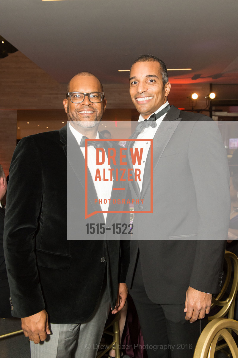 Fred Blackwell, Yusef Freeman, 2016 MoAD GALA, SF MOMA. 151 Third Street, October 22nd, 2016, Photo #1515-1522 Fred Blackwell, Yusef Freeman, Photo #1515-1522