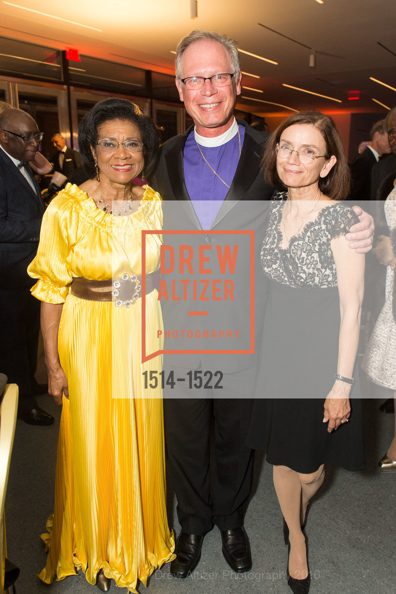 Belva Davis, Marc Andrus, Sheila Andrus, 2016 MoAD GALA, SF MOMA. 151 Third Street, October 22nd, 2016, Photo #1514-1522 Belva Davis, Marc Andrus, Sheila Andrus, Photo #1514-1522