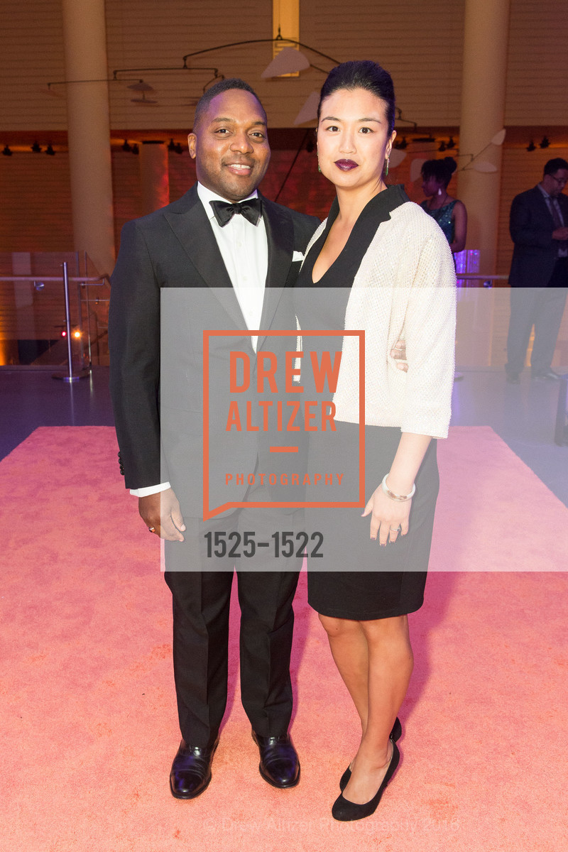 Bryant Terry, Jidan Terry-Koon, 2016 MoAD GALA, SF MOMA. 151 Third Street, October 22nd, 2016, Photo #1525-1522 Bryant Terry, Jidan Terry-Koon, Photo #1525-1522