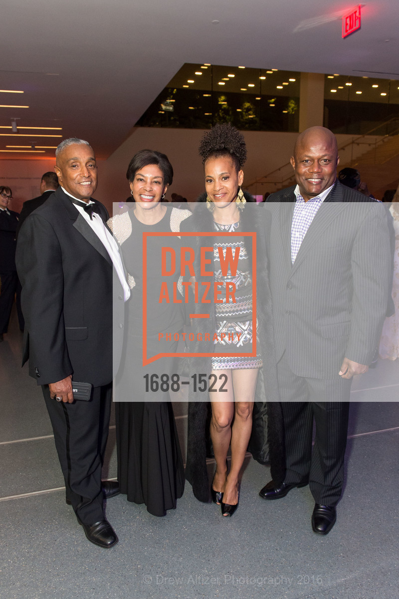 Rick Moore, Colette Holt, Deshonne DeFlorimonte, Michael DeFlorimonte, 2016 MoAD GALA, SF MOMA. 151 Third Street, October 22nd, 2016, Photo #1688-1522 Rick Moore, Colette Holt, Deshonne DeFlorimonte, Michael DeFlorimonte, Photo #1688-1522