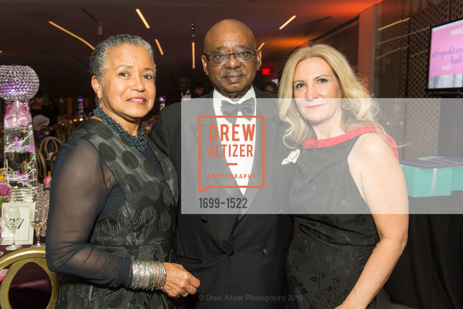 Cheryl Ward, Ernest Bates, Katherine McMorrow, 2016 MoAD GALA, SF MOMA. 151 Third Street, October 22nd, 2016, Photo #1699-1522 Cheryl Ward, Ernest Bates, Katherine McMorrow, Photo #1699-1522