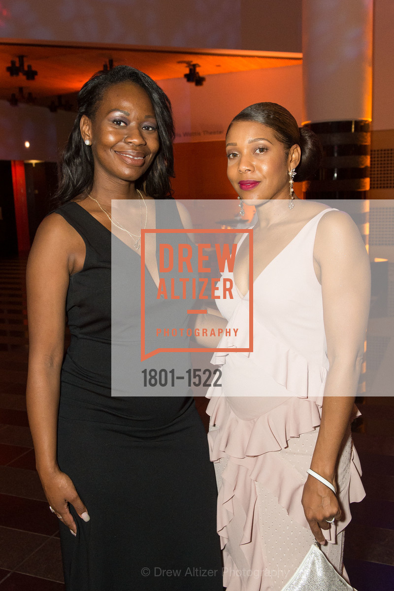 Marquita Vison, Denetra Tims, 2016 MoAD GALA, SF MOMA. 151 Third Street, October 22nd, 2016, Photo #1801-1522 Marquita Vison, Denetra Tims, Photo #1801-1522