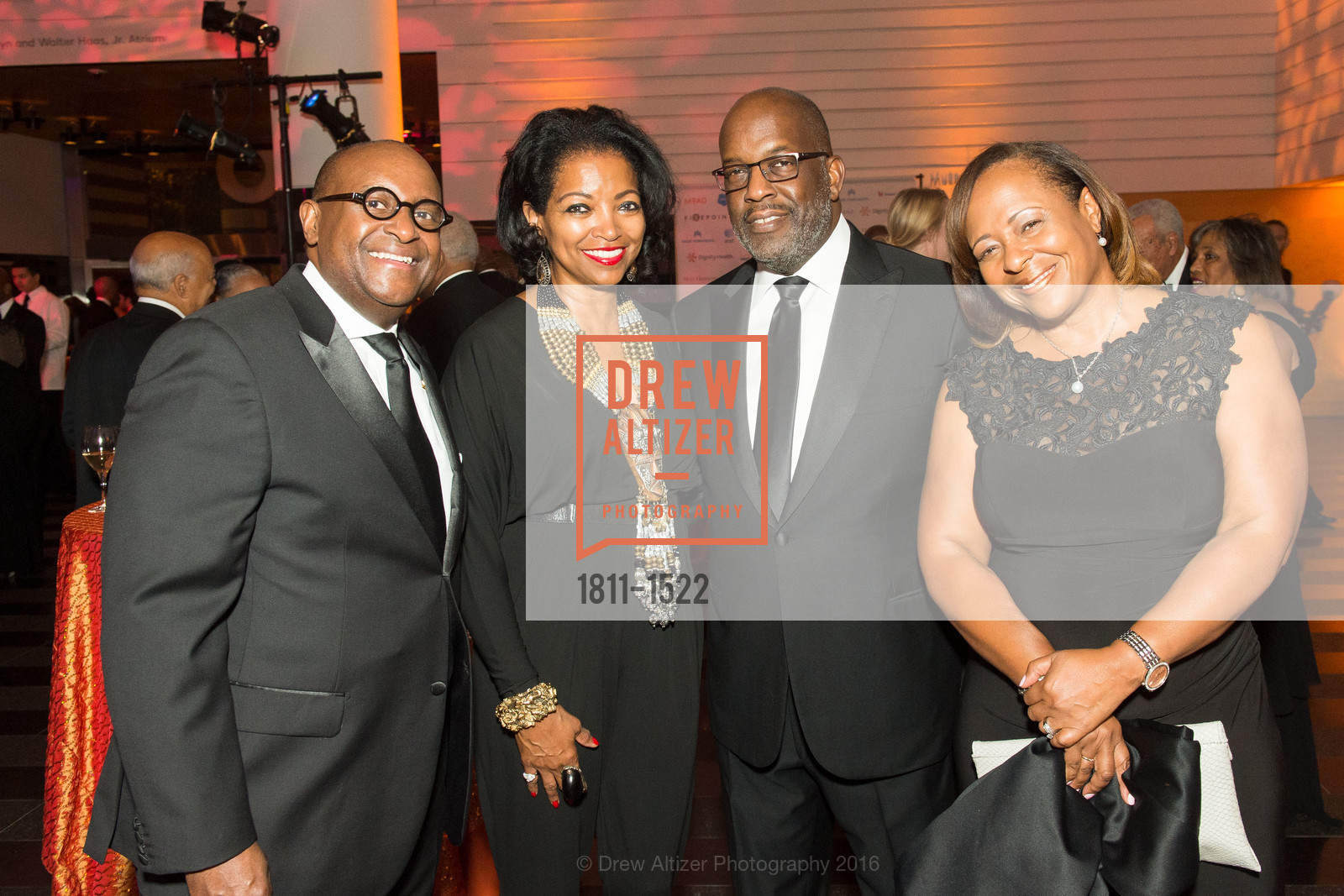 Michael Washington, Denise Bradley Tyson, Bernard Tyson, Stasia Washington, 2016 MoAD GALA, Multiple, November 11th, 2019, Photo #1811-1522 Michael Washington, Denise Bradley Tyson, Bernard Tyson, Stasia Washington, Photo #1811-1522