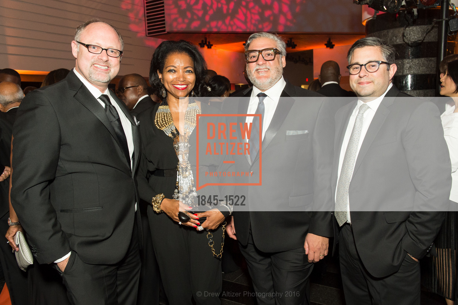Jonathan Moscone, Denise Bradley Tyson, Darryl Carbonaro, Matthew Goudeau, 2016 MoAD GALA, SF MOMA. 151 Third Street, October 22nd, 2016, Photo #1845-1522 Jonathan Moscone, Denise Bradley Tyson, Darryl Carbonaro, Matthew Goudeau, Photo #1845-1522