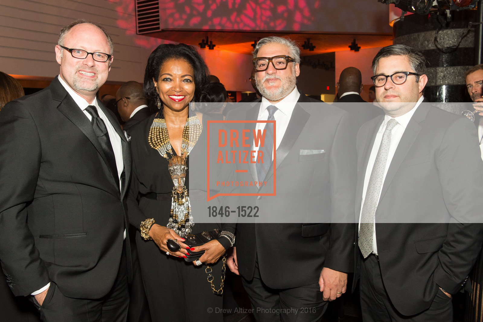 Jonathan Moscone, Denise Bradley Tyson, Darryl Carbonaro, Matthew Goudeau, 2016 MoAD GALA, SF MOMA. 151 Third Street, October 22nd, 2016, Photo #1846-1522 Jonathan Moscone, Denise Bradley Tyson, Darryl Carbonaro, Matthew Goudeau, Photo #1846-1522