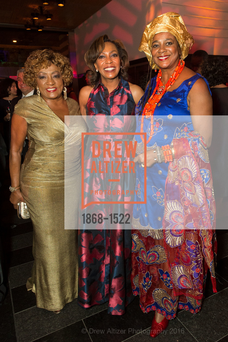 Brenda Wright, Dr. Debra Caywood-Rukas, Vicki Hughes, 2016 MoAD GALA, SF MOMA. 151 Third Street, October 22nd, 2016, Photo #1868-1522 Brenda Wright, Dr. Debra Caywood-Rukas, Vicki Hughes, Photo #1868-1522