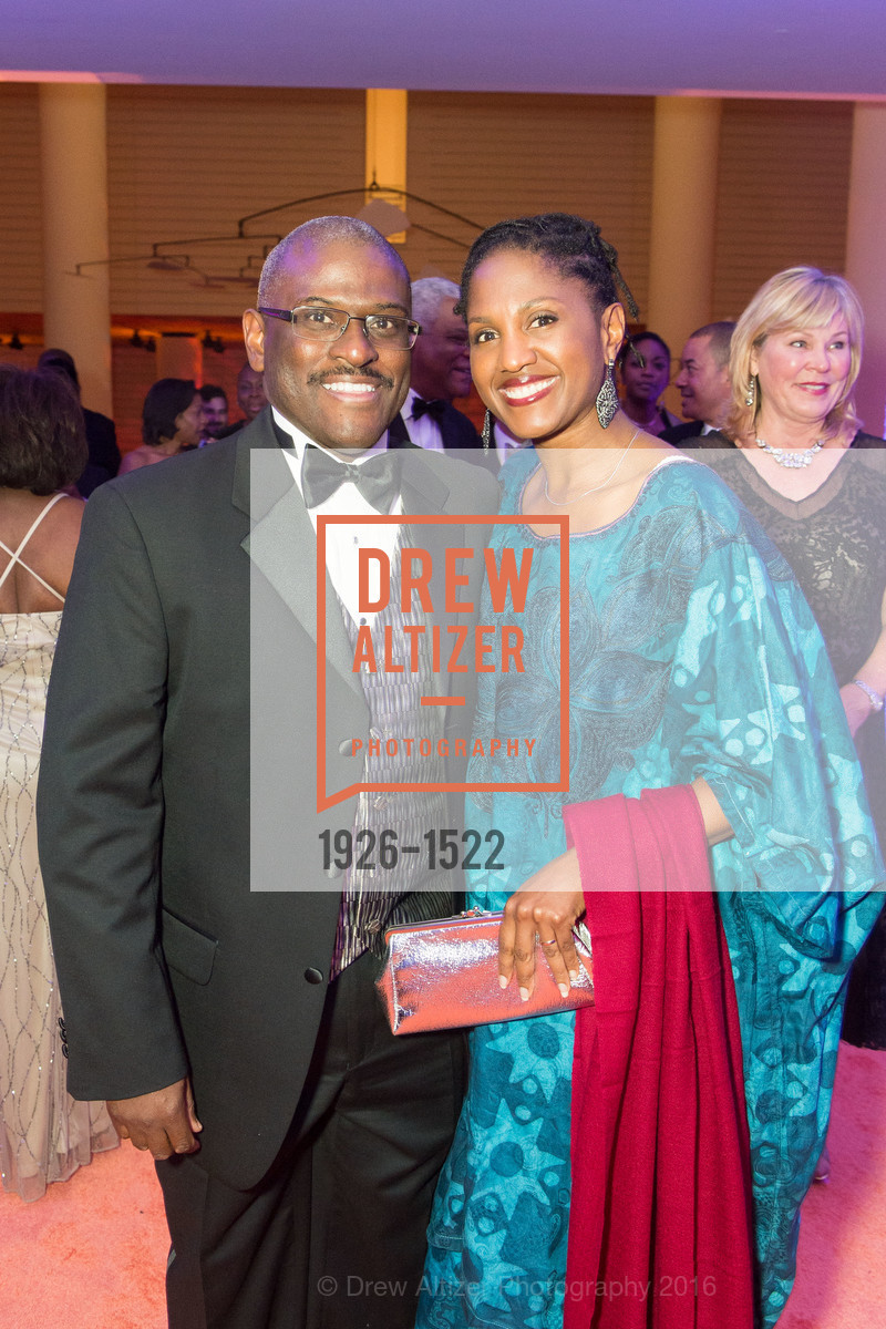 Gregory Hunter, Anna Banks, 2016 MoAD GALA, SF MOMA. 151 Third Street, October 22nd, 2016, Photo #1926-1522 Gregory Hunter, Anna Banks, Photo #1926-1522