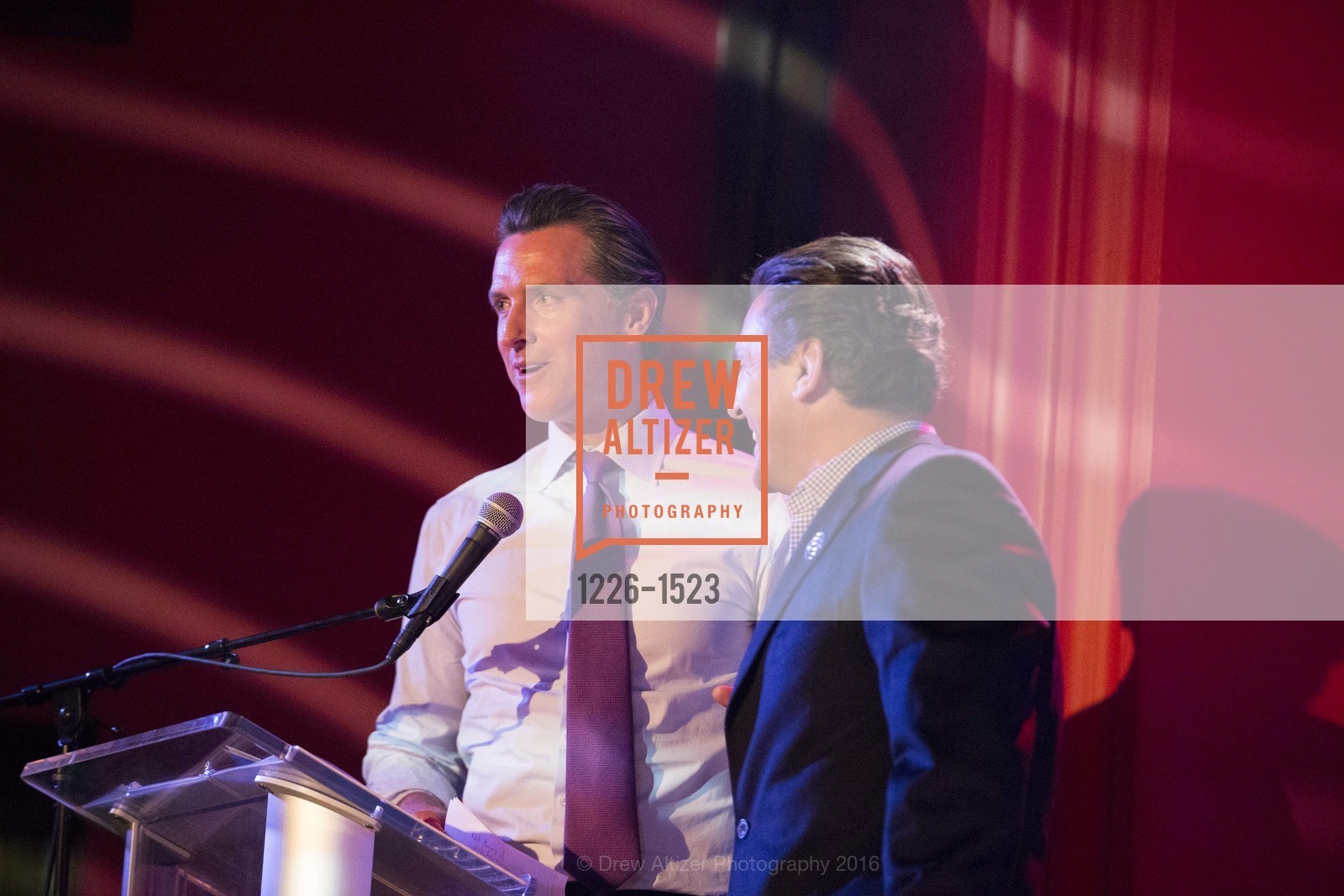 Gavin Newsom, Andrew Zenoff, The Representations Project's 5th Anniversary Benefit Celebration Dinner, The Chapel, October 25th, 2016, Photo #1226-1523 Gavin Newsom, Andrew Zenoff, Photo #1226-1523