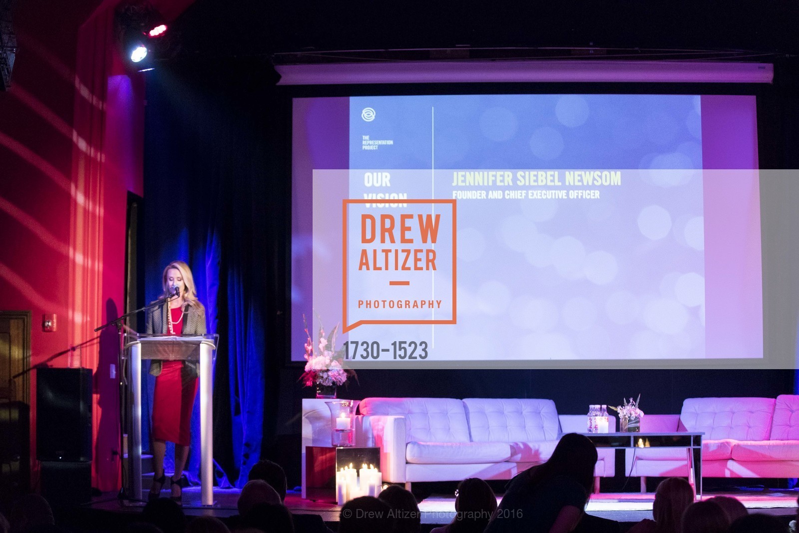 Jennifer Siebel Newsom, The Representations Project's 5th Anniversary Benefit Celebration Dinner, The Chapel, October 25th, 2016, Photo #1730-1523 Jennifer Siebel Newsom, Photo #1730-1523