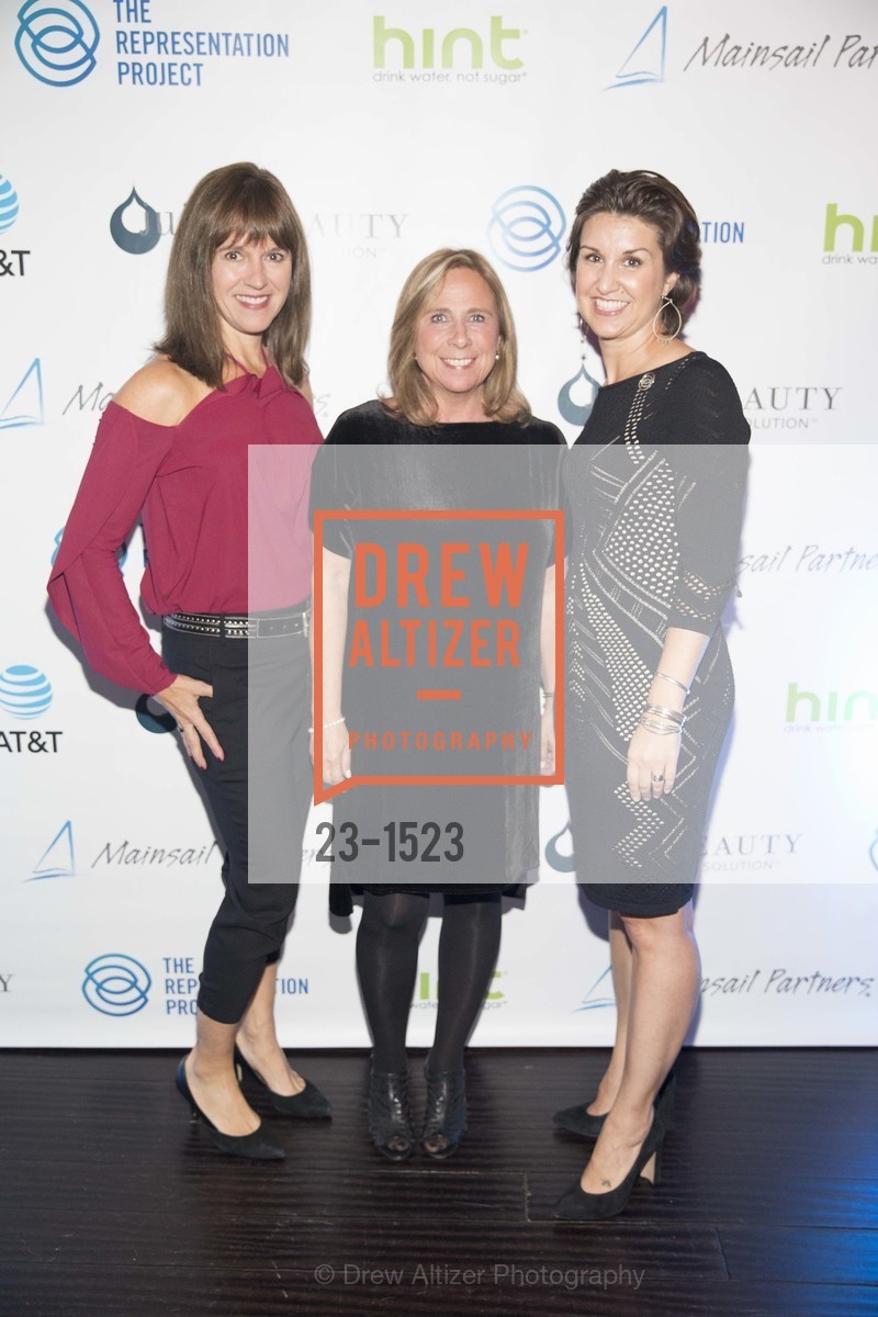 Jacki Zahner, Barbara Bridges, Lauren Bourke, The Representations Project's 5th Anniversary Benefit Celebration Dinner, The Chapel, Photo #23-1523 Jacki Zahner, Barbara Bridges, Lauren Bourke, Photo #23-1523