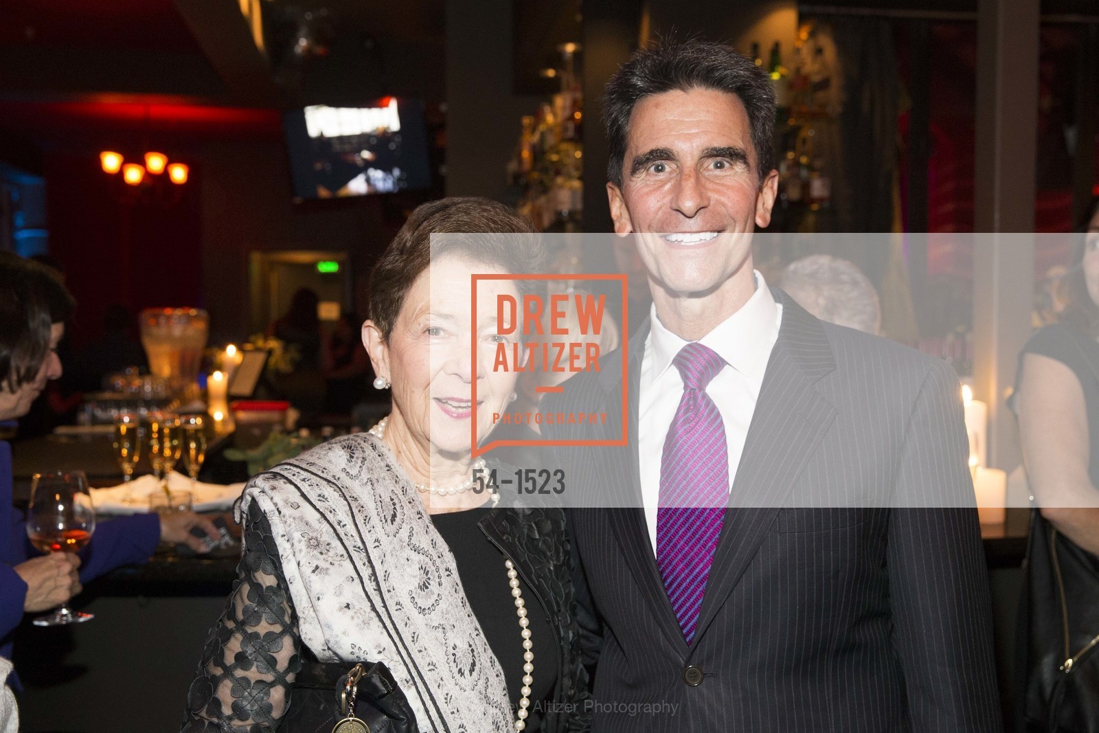 Roselyn Swig, Mark Leno, The Representations Project's 5th Anniversary Benefit Celebration Dinner, The Chapel, Photo #54-1523 Roselyn Swig, Mark Leno, Photo #54-1523