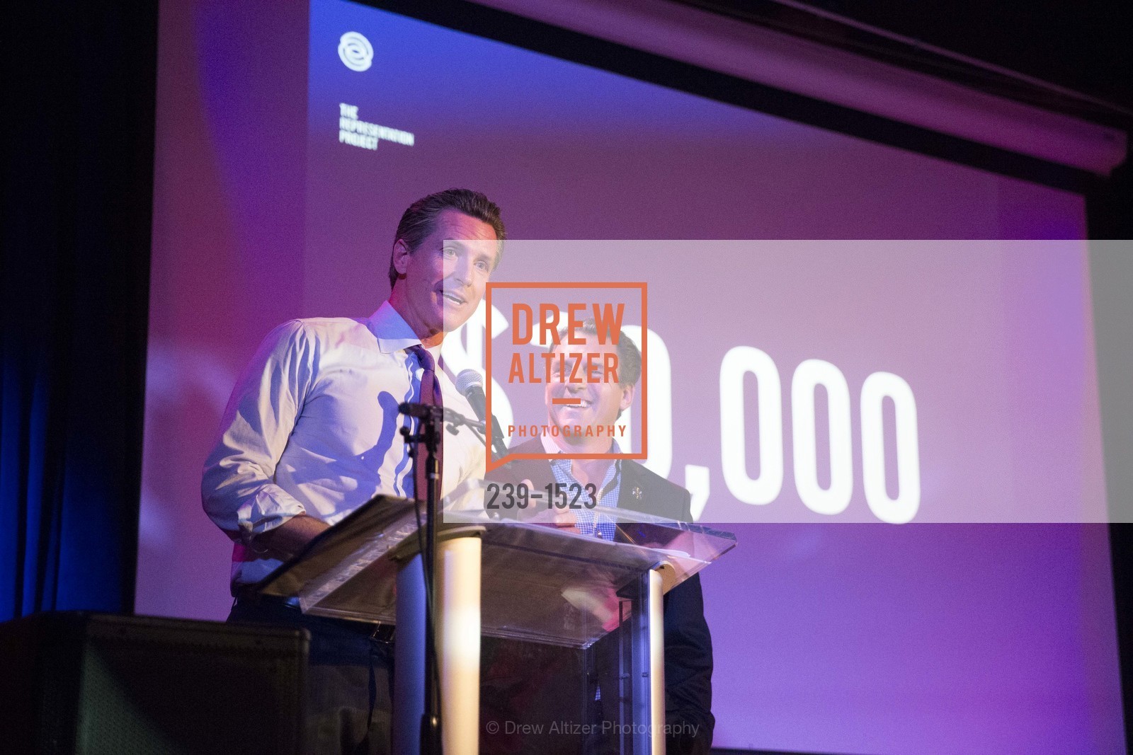 Gavin Newsom, Andrew Zenoff, The Representations Project's 5th Anniversary Benefit Celebration Dinner, The Chapel, Photo #239-1523 Gavin Newsom, Andrew Zenoff, Photo #239-1523