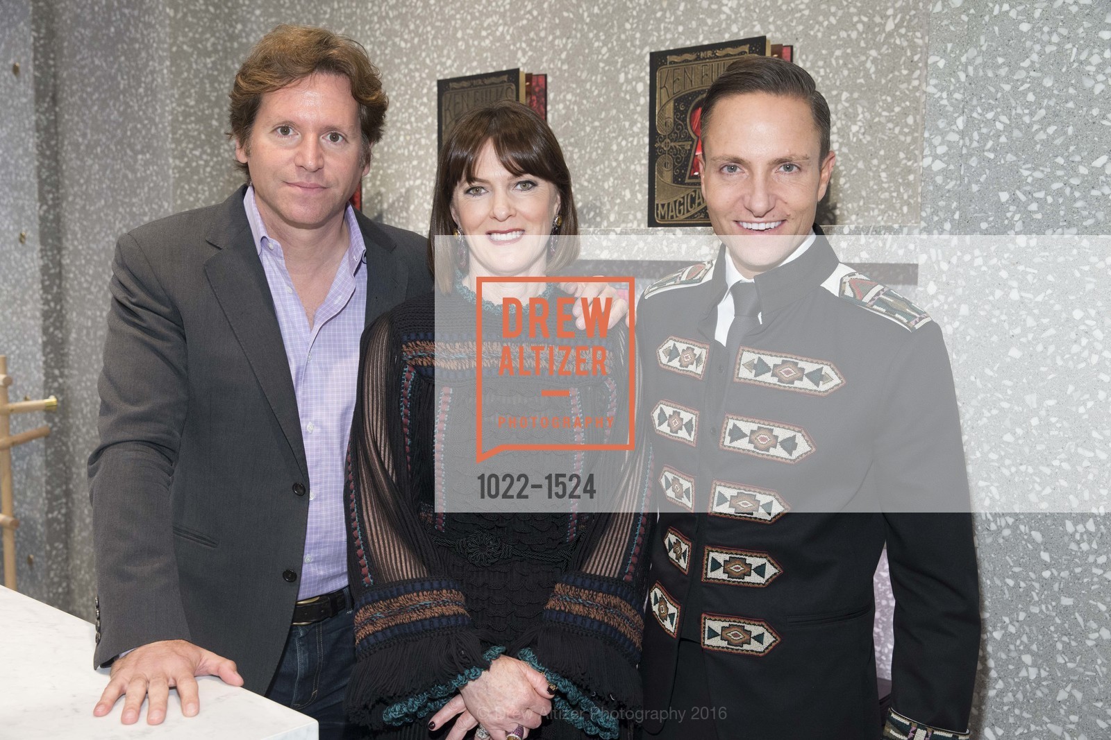 Trevor Traina, Allison Speer, Ken Fulk, Valentino x Ken Fulk Book Signing, Valentino, October 24th, 2016, Photo #1022-1524 Trevor Traina, Allison Speer, Ken Fulk, Photo #1022-1524