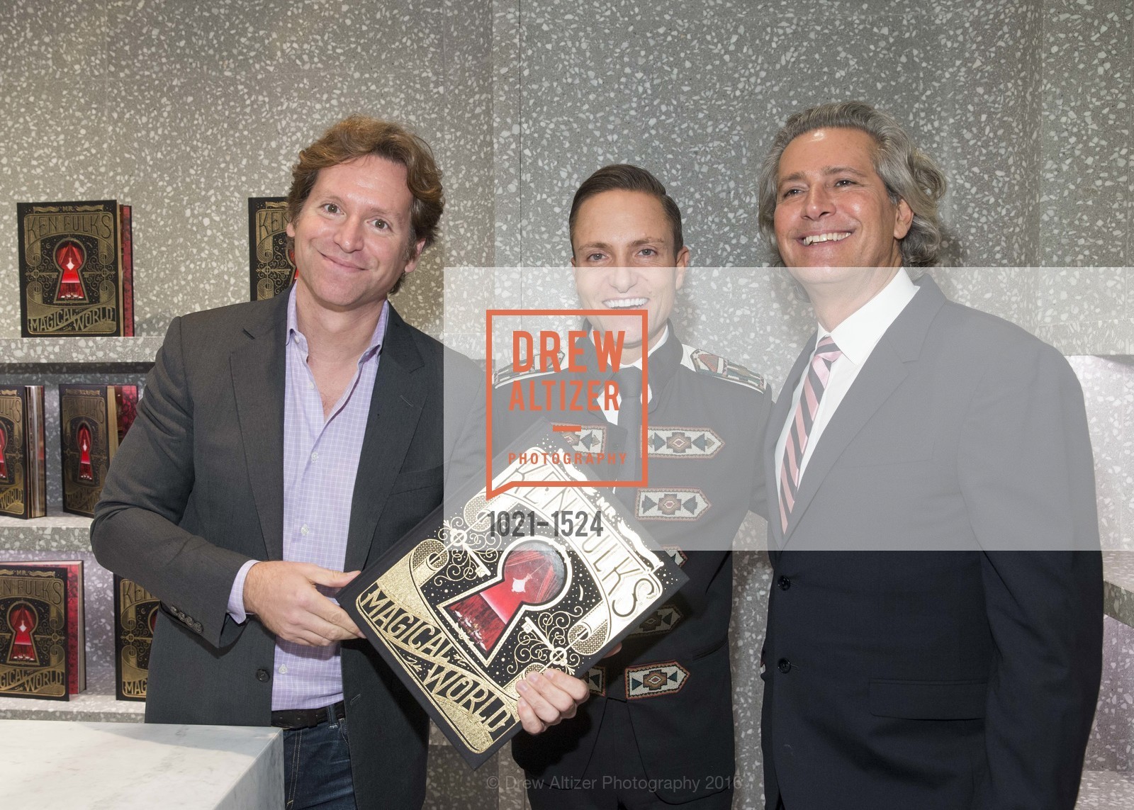 Trevor Traina, Ken Fulk, Carlos Souza, Valentino x Ken Fulk Book Signing, Valentino, October 24th, 2016, Photo #1021-1524 Trevor Traina, Ken Fulk, Carlos Souza, Photo #1021-1524