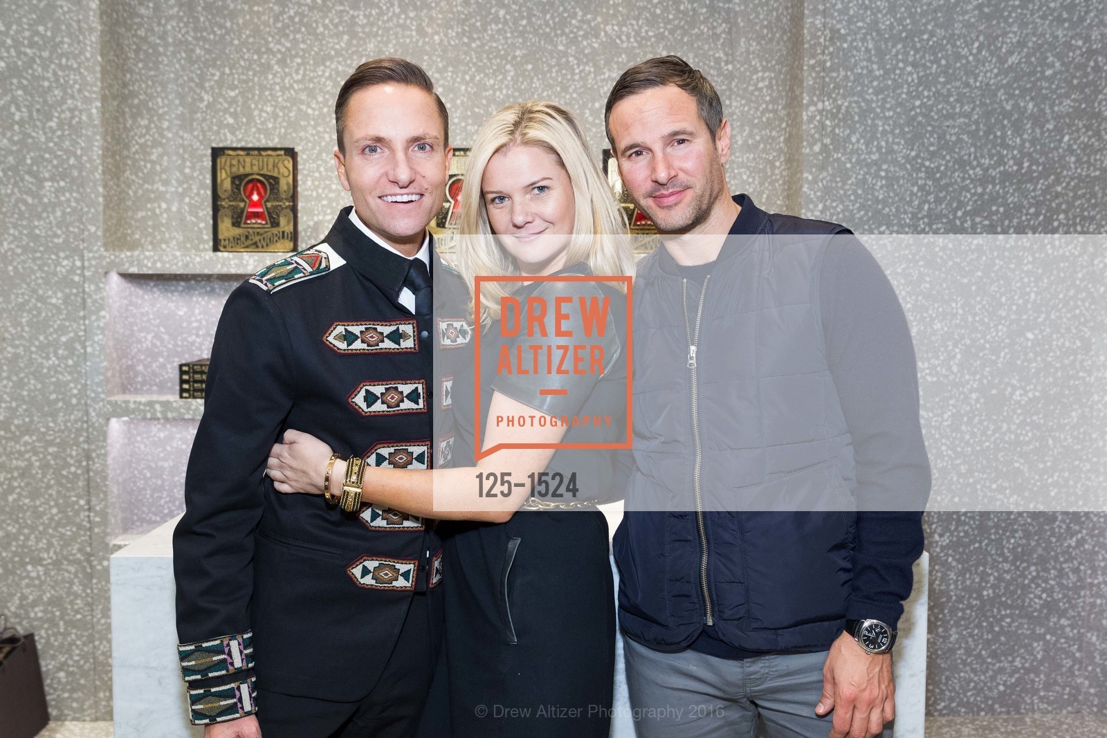 Ken Fulk, Anna Weinberg, James Nicholas, Valentino x Ken Fulk Book Signing, Valentino, October 24th, 2016, Photo #125-1524 Ken Fulk, Anna Weinberg, James Nicholas, Photo #125-1524