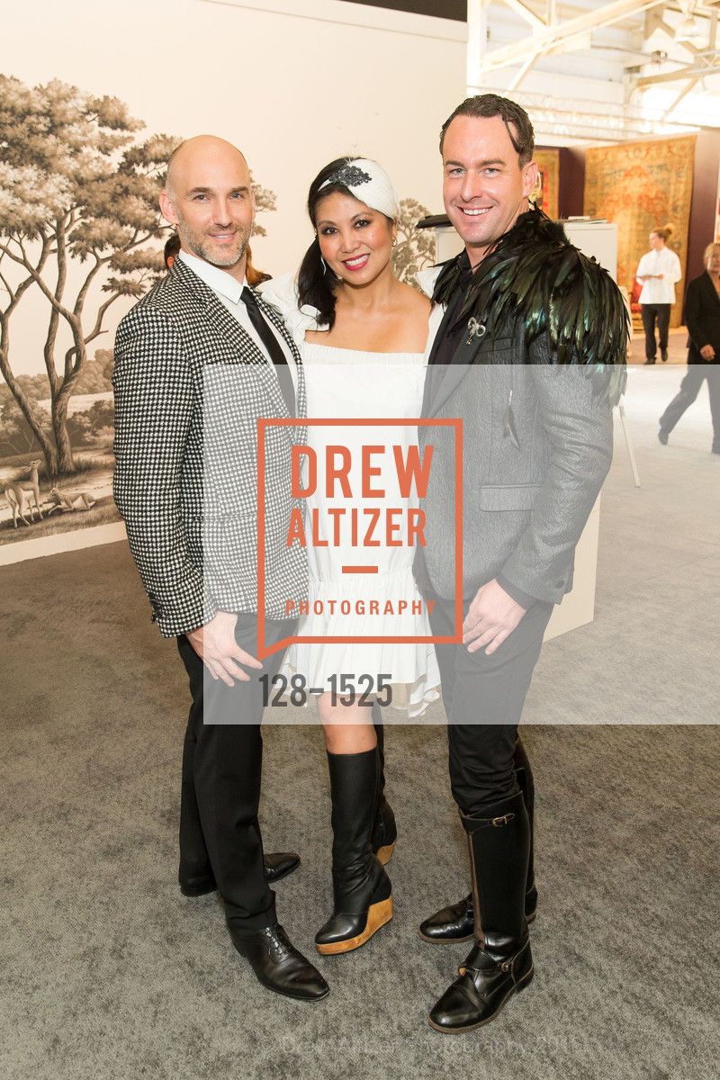 Ian Stallings, Regina Franco, Jarrod Baumann, The San Francisco Fall Art & Antiques Show 2016, Fort Mason, October 26th, 2016, Photo #128-1525 Ian Stallings, Regina Franco, Jarrod Baumann, Photo #128-1525