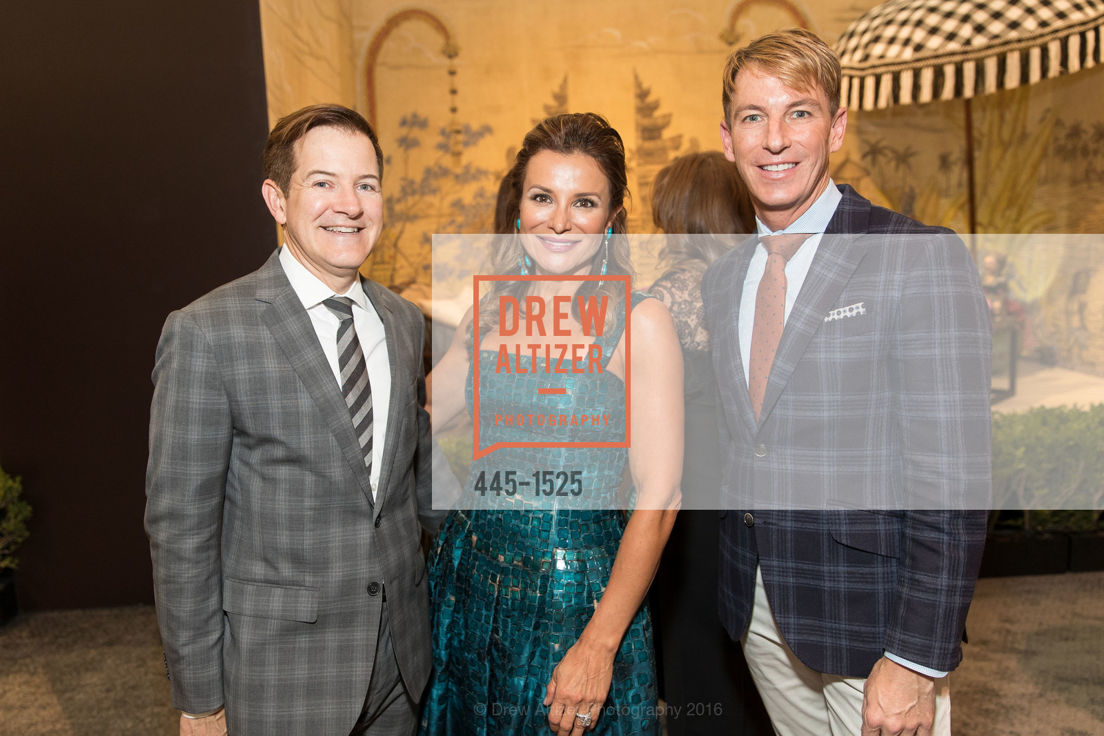 Trent Norris, Claudia Ross, Jack Calhoun, The San Francisco Fall Art & Antiques Show 2016, Fort Mason, October 26th, 2016, Photo #445-1525 Trent Norris, Claudia Ross, Jack Calhoun, Photo #445-1525