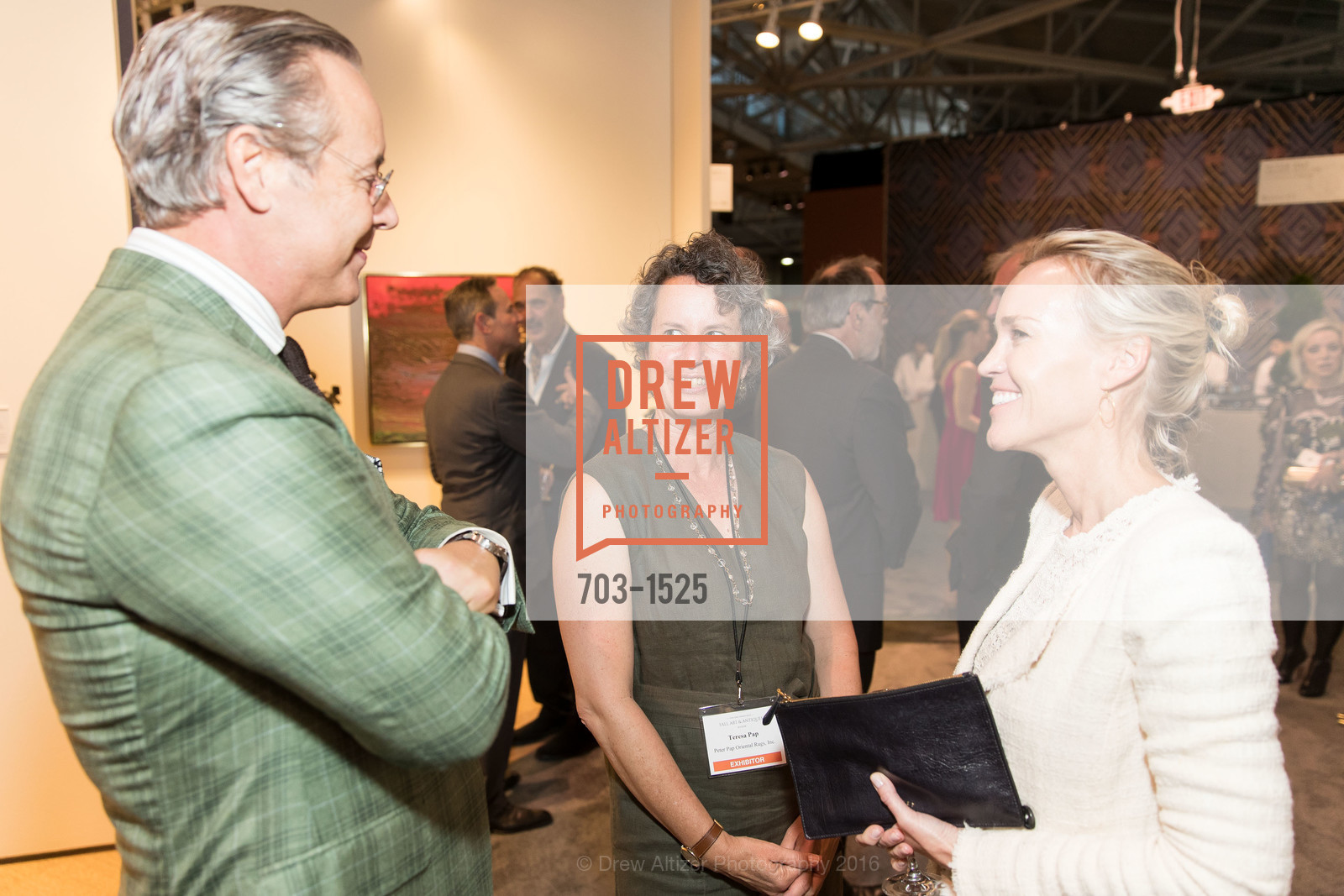 Douglas Durkin, Teresa Pap, Heidi Fisher, The San Francisco Fall Art & Antiques Show 2016, Fort Mason, October 26th, 2016, Photo #703-1525 Douglas Durkin, Teresa Pap, Heidi Fisher, Photo #703-1525