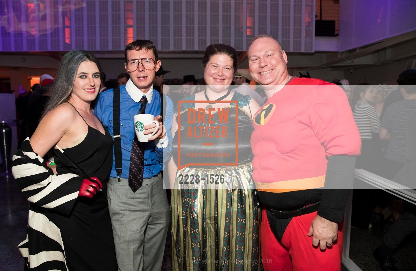Gina Beretta, Cameron Pent, Anna Schlegel, Justin Schlegel, A.C.T.'s Spooked at the Strand, A.C.T. 1127 Market Street, San Francisco, CA, October 27th, 2016, Photo #2228-1526 Gina Beretta, Cameron Pent, Anna Schlegel, Justin Schlegel, Photo #2228-1526