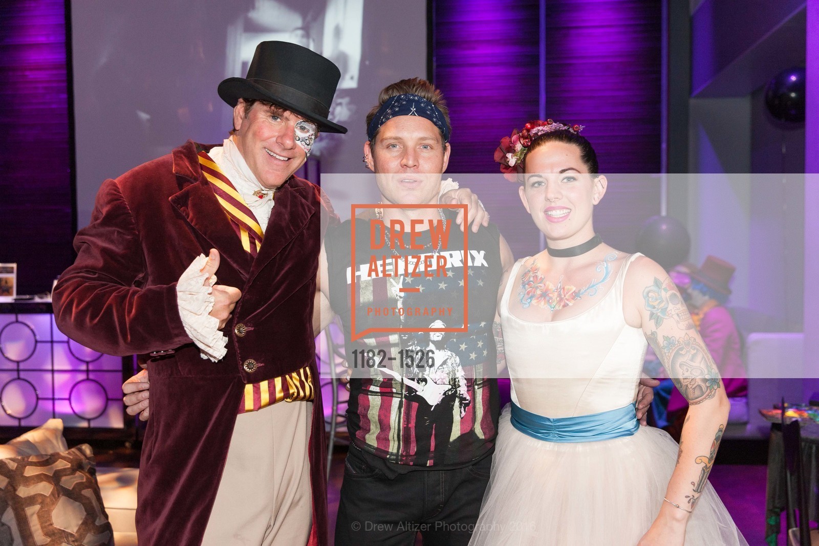 Michael Dovey, Jason Seifer, Cat Mulcahy, A.C.T.'s Spooked at the Strand, A.C.T. 1127 Market Street, San Francisco, CA, October 27th, 2016, Photo #1182-1526 Michael Dovey, Jason Seifer, Cat Mulcahy, Photo #1182-1526
