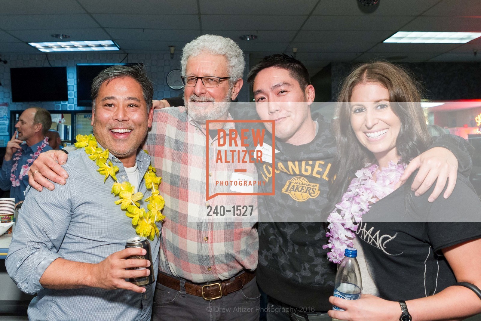 Doug Nomiyama, David Gast, Billy Lee, Lizette Bruckstein, Bora Bora Bowl, Presidio Bowling Center. 93 Moraga Ave, October 27th, 2016, Photo #240-1527 Doug Nomiyama, David Gast, Billy Lee, Lizette Bruckstein, Photo #240-1527