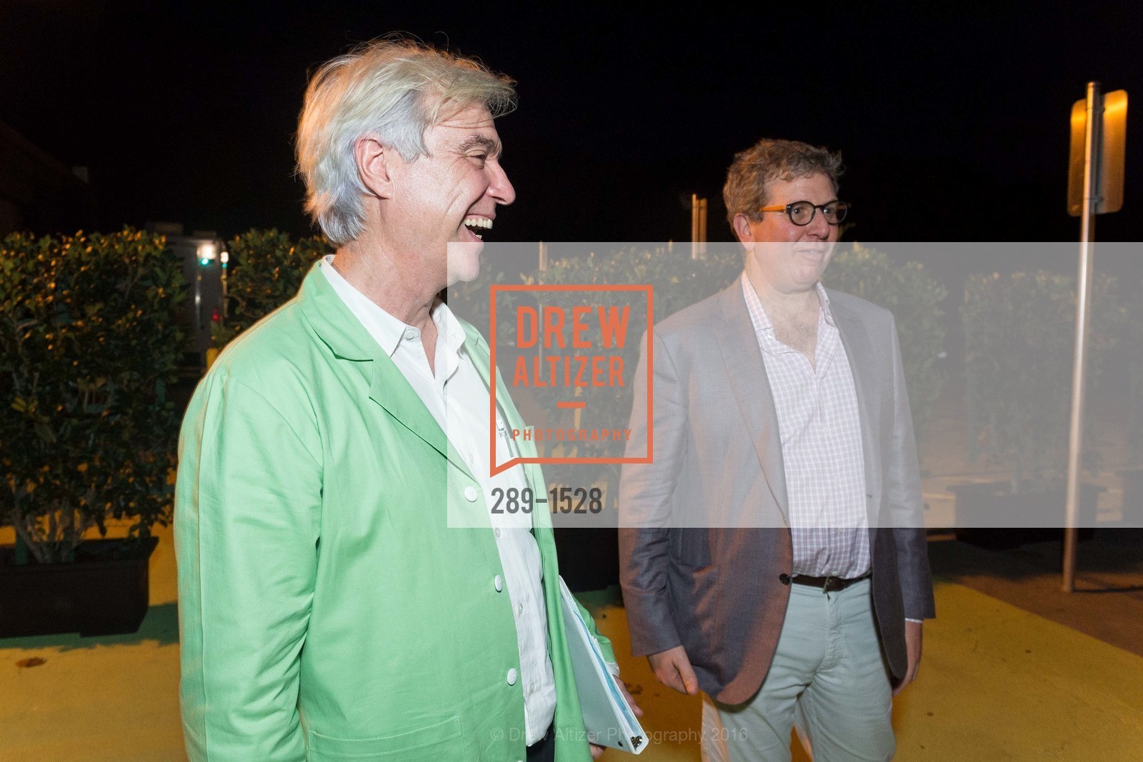 David Byrne, Marc Glimcher, Pace Art + Technology Presents: NEUROSOCIETY, co-created by David Byrne and Mala Gaonkar, Pace Art + Technology, October 26th, 2016, Photo #289-1528 David Byrne, Marc Glimcher, Photo #289-1528