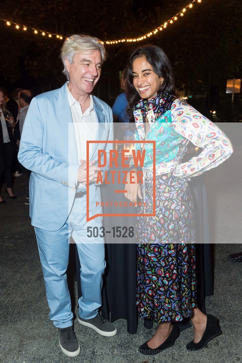 David Byrne, Mala Gaonkar, Pace Art + Technology Presents: NEUROSOCIETY, co-created by David Byrne and Mala Gaonkar, Pace Art + Technology, October 26th, 2016, Photo #503-1528 David Byrne, Mala Gaonkar, Photo #503-1528