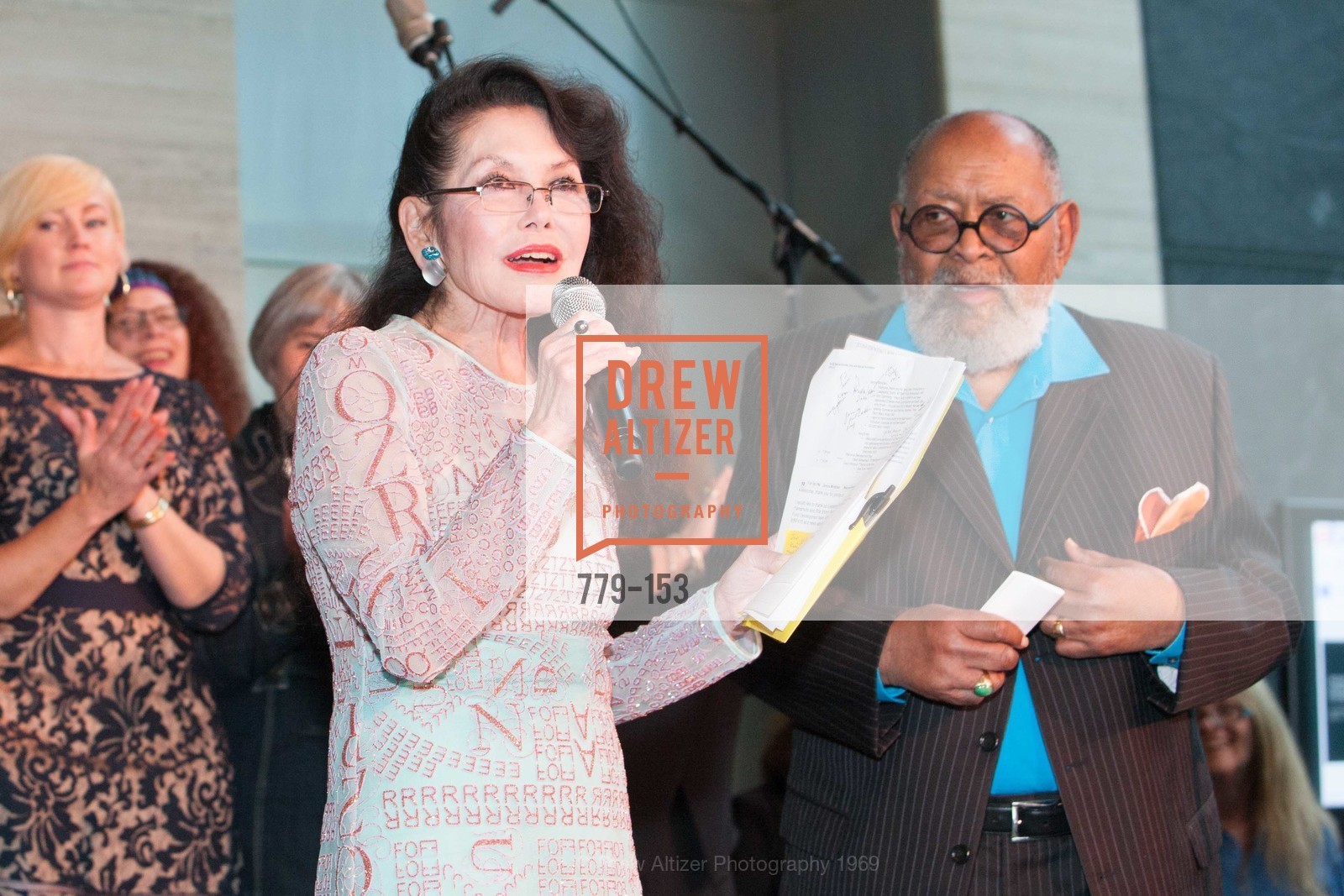 Janice Mirikitani, Reverend Cecil Williams, GLIDE's Power of One Lunch Countdown Party, RN74. 301 Mission St, June 4th, 2015,Drew Altizer, Drew Altizer Photography, full-service agency, private events, San Francisco photographer, photographer california