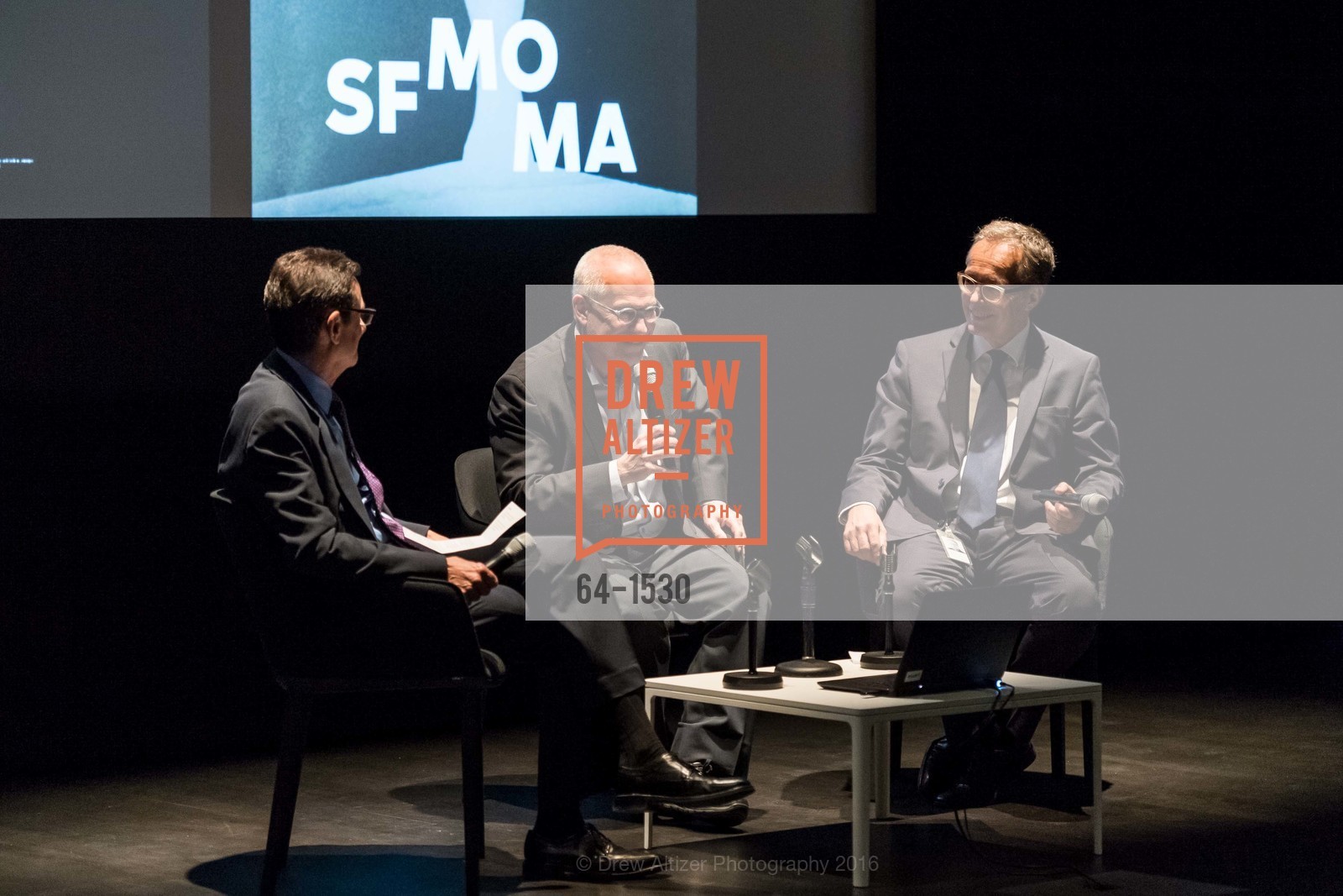 Neal Benezra, Gary Garrels, Rudolf Frieling, Photo #64-1530