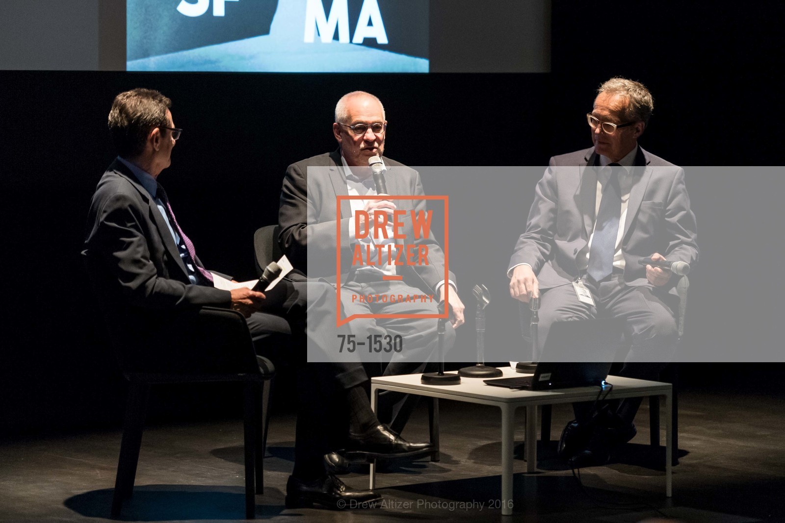 Neal Benezra, Gary Garrels, Rudolf Frieling, Photo #75-1530