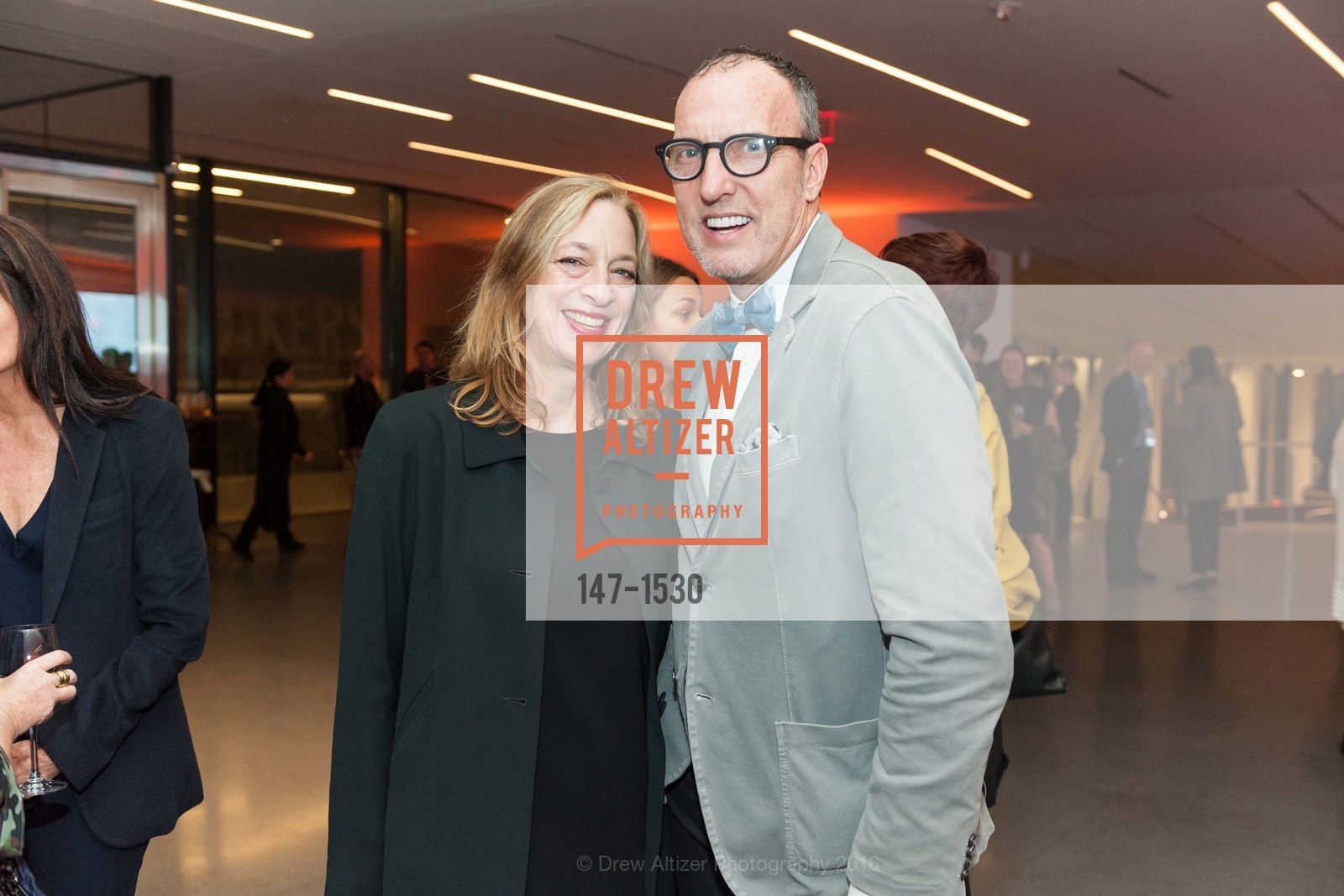 Ana Roth, Maynard Monrow, SFMOMA Curators’ Circle/Director’s Circle Reception for Bruce Conner: It’s All True, SFMOMA. 2525 Van Ness St, October 26th, 2016, Photo #147-1530 Ana Roth, Maynard Monrow, Photo #147-1530