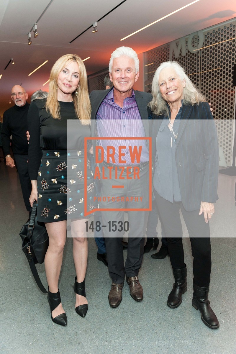 Rhonda Isherwood, Kes Narbutas, Candice Furman, SFMOMA Curators’ Circle/Director’s Circle Reception for Bruce Conner: It’s All True, SFMOMA. 2525 Van Ness St, October 26th, 2016, Photo #148-1530 Rhonda Isherwood, Kes Narbutas, Candice Furman, Photo #148-1530