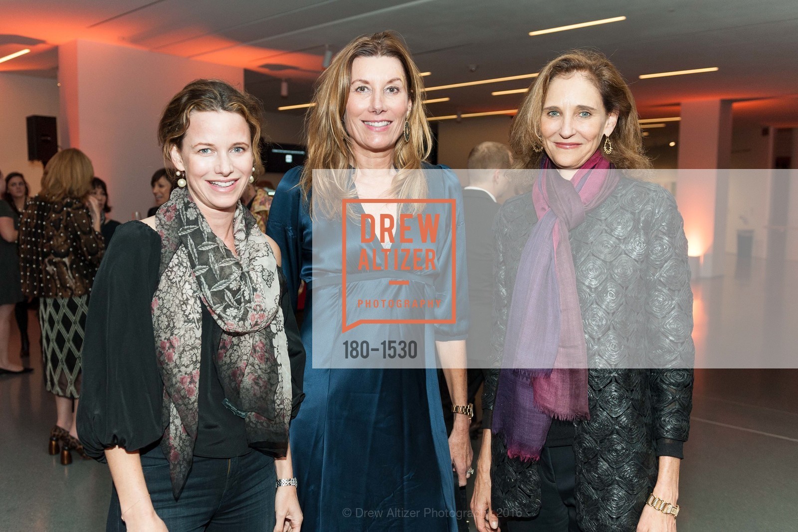 Lindsay Bolton, Susan Dunlevy, Jennifer Biederbeck, SFMOMA Curators’ Circle/Director’s Circle Reception for Bruce Conner: It’s All True, SFMOMA. 2525 Van Ness St, October 26th, 2016, Photo #180-1530 Lindsay Bolton, Susan Dunlevy, Jennifer Biederbeck, Photo #180-1530