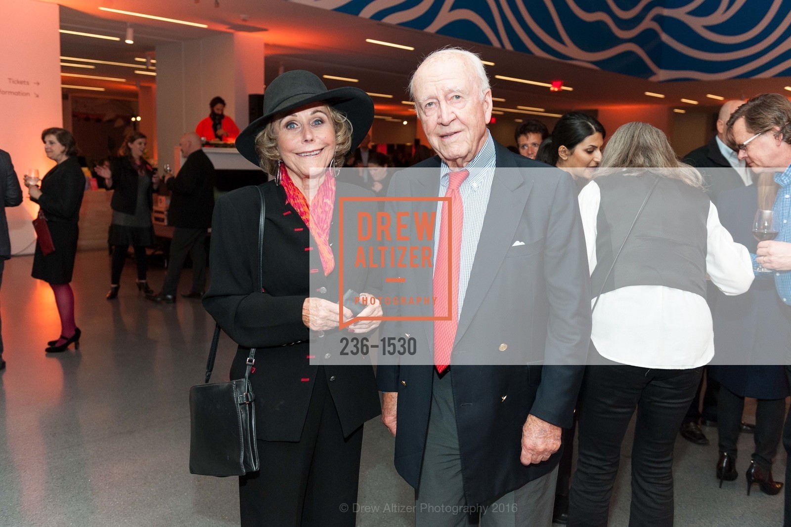 Wanda Hansen, Joe Kelly, SFMOMA Curators’ Circle/Director’s Circle Reception for Bruce Conner: It’s All True, SFMOMA. 2525 Van Ness St, October 26th, 2016, Photo #236-1530 Wanda Hansen, Joe Kelly, Photo #236-1530