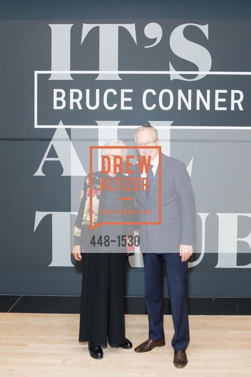 Jean Conner, Rudolf Frieling, SFMOMA Curators’ Circle/Director’s Circle Reception for Bruce Conner: It’s All True, SFMOMA. 2525 Van Ness St, October 26th, 2016, Photo #448-1530 Jean Conner, Rudolf Frieling, Photo #448-1530
