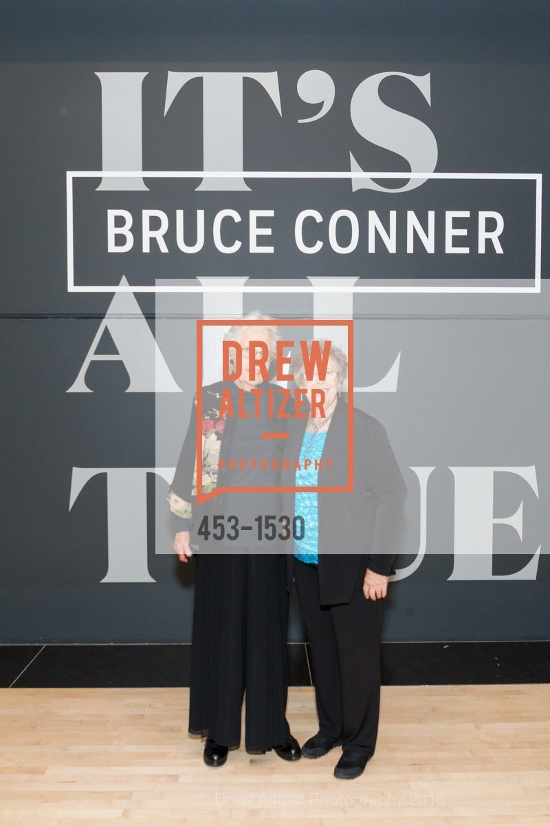 Jean Conner, Joan Conner, SFMOMA Curators’ Circle/Director’s Circle Reception for Bruce Conner: It’s All True, SFMOMA. 2525 Van Ness St, October 26th, 2016, Photo #453-1530 Jean Conner, Joan Conner, Photo #453-1530